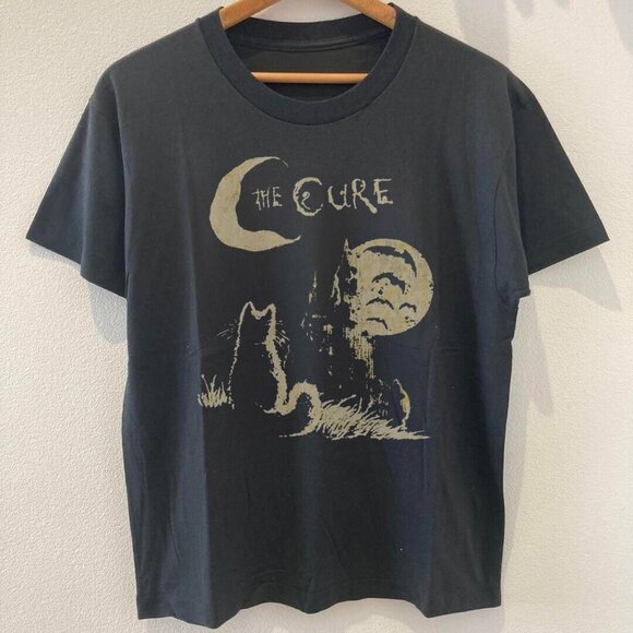Vintage 90s The Cure Cat Alt Indie Rock Music Tshirt, Cat Lover gifts tee unisex - Picture 1 of 4